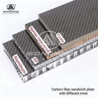 Panou sandwich din fibră de carbon